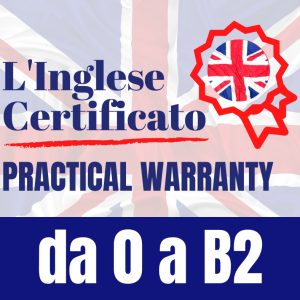 Banner promozionale del corso di inglese da 0 a b2 certificato con practical warranty di Scuola Moscati