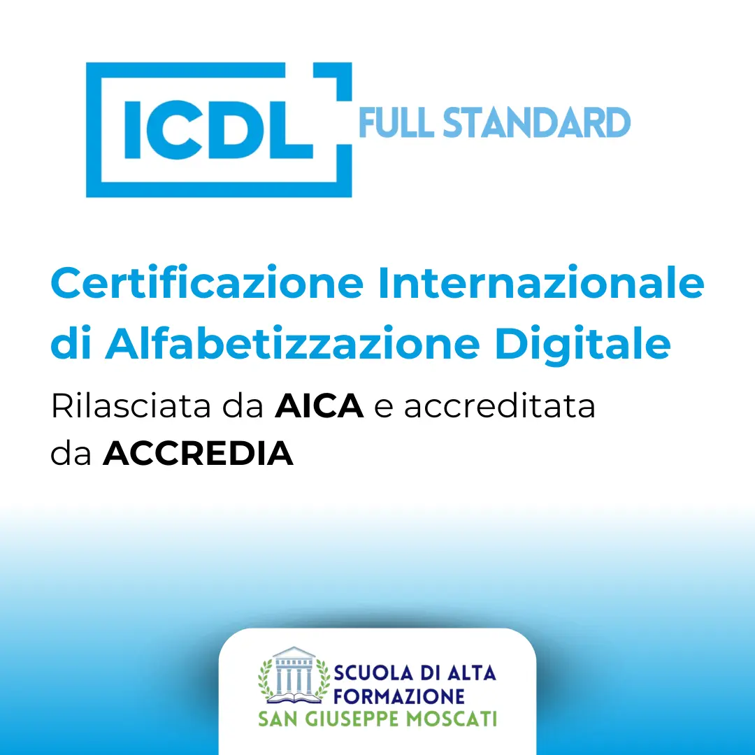 Banner promozione della certificazione ICDL full standard