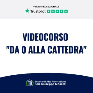 Banner con il titolo del videocorso "Da 0 alla Cattedra"